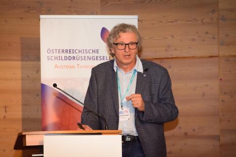 Dr. med. Wolfgang Buchinger, Präsident der OSDG: Eröffnung Schilddrüsen-Ultraschall-Grundkurs